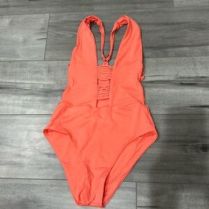 Isabella Rose one piece coral swimsuit